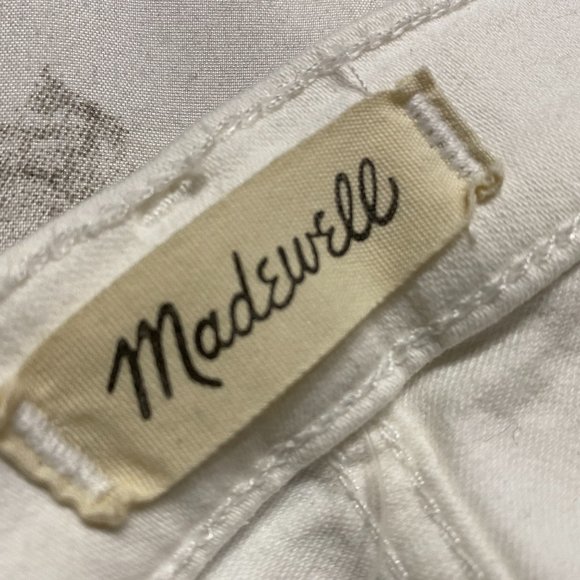 Madewell White Jeans 10" High Rise Skinny NWOT - Picture 6 of 6